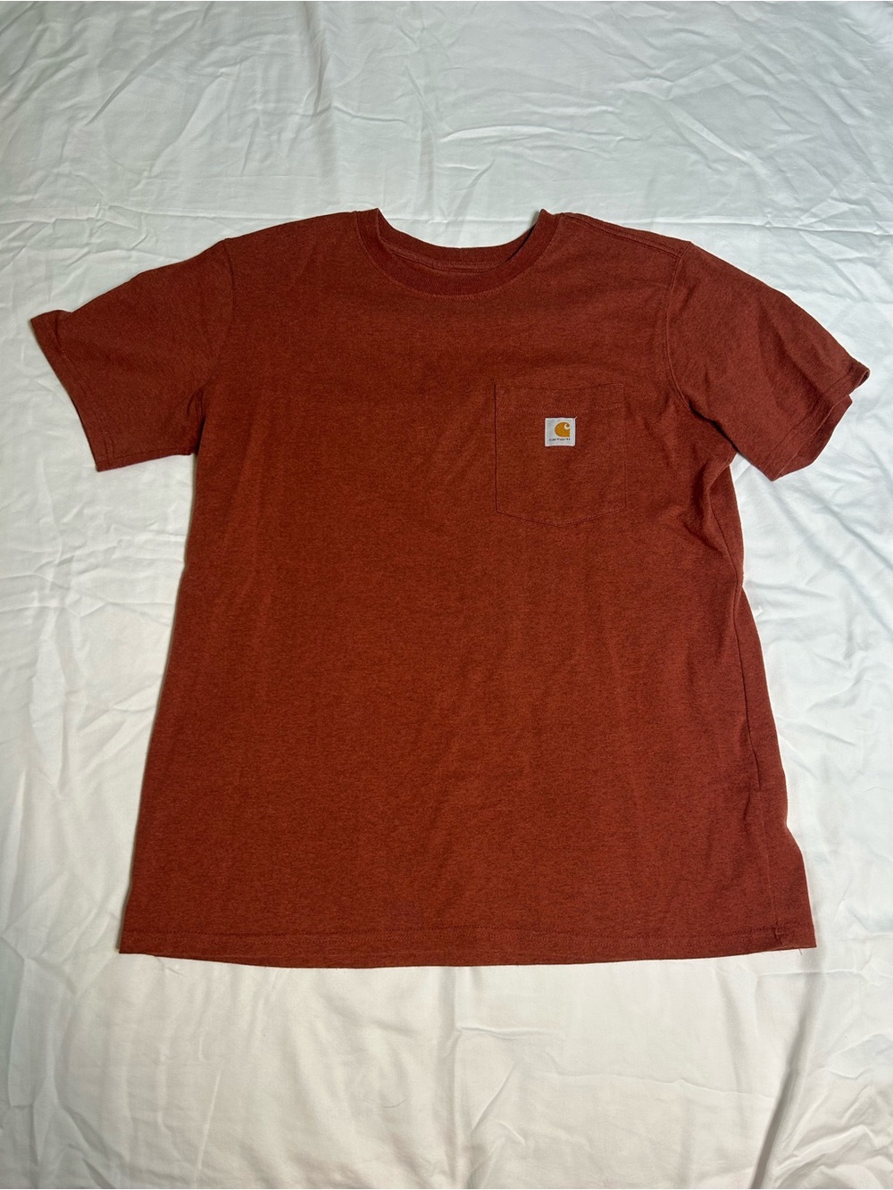Carhartt Short-Sleeve Pocket Tee in Rust Brown